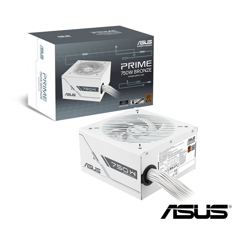[SPE-14276] FUENTE ASUS PRIME 750W PLUS BRONZE BLANCA
