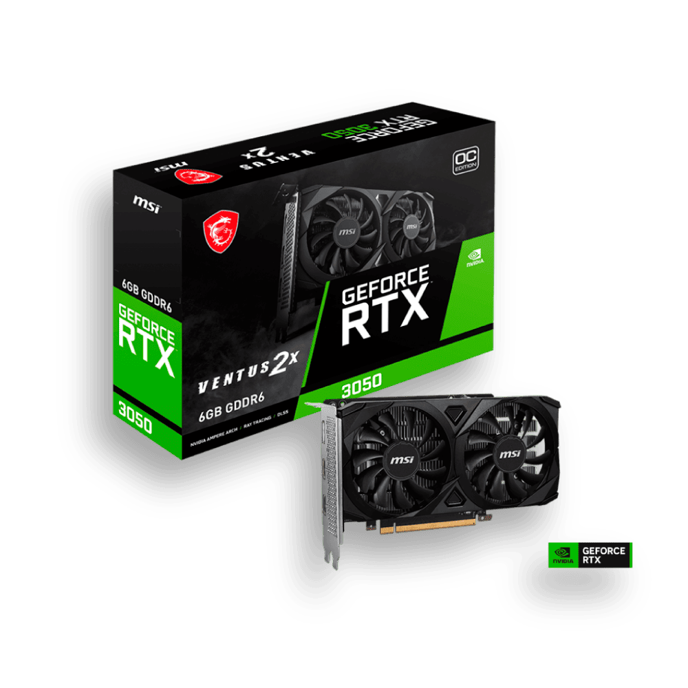 [SPE-3644] 6 GIGAS MSI GEFORCE RTX 3050 VENTUS 2X OC