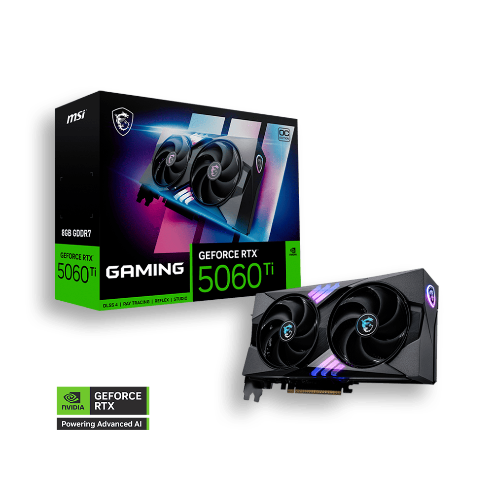 [SPE-3743] 8 GIGAS MSI GEFORCE RTX 5060 Ti GAMING OC 2X